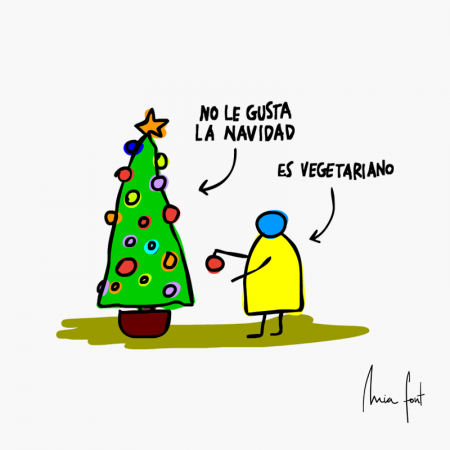 No le gusta la navidad