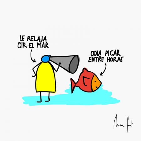 Le relaja oír el mar